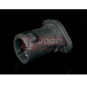 A28FL Adaptalok příruba přímá, černá, IP 66, PA, pro chráničky APAFS/APACS (132302551)