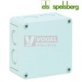 PS 1111-7-m   Plastová krabice TK 110x110x 66mm, víko šedé, předlisy M, IP66, RAL7035, polystyrol