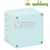 PS 1111-9-m   Plastová krabice TK 110x110x 90mm, víko šedé, předlisy M, IP66, RAL7035, polystyrol