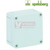 PS 99-6-o Plastová krabice TK 94x 94x 57mm, víko šedé, bez předlisů, IP66, RAL7035, polystyrol