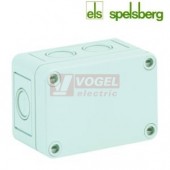 PC 97-6-m  Plastová krabice TK 94x 65x 57mm, víko šedé, předlisy M, IP66, RAL7035, polykarbonát, certifikace UL/CSA