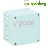 PC 1111-9-m Plastová krabice TK 110x110x 90mm, víko šedé, předlisy M, IP66, RAL7035, polykarbonát