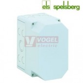 PC 1811-16-m  Plastová krabice TK 180x110x165mm, víko šedé, předlisy M, IP66, RAL7035, polykarbonát