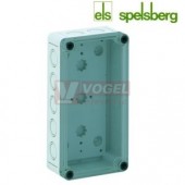 PC 1809-6-tm Plastová krabice TK 180x 94x 57mm, víko průh, předlisy M, IP66, RAL7035, polykarbonát