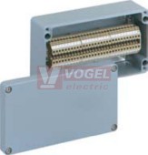 ALR 2212-4 skříňka hliníková, 220x120x80mm, IP66, RAL7001,  s řadovými svorkovnicemi