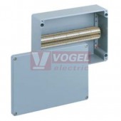 ALR 3323-4 skříňka hliníková, 330x230x110mm, IP66, RAL7001 - s řadovými svorkovnicemi