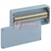 ALR 3616-L skříňka hliníková, 360x160x90mm, IP66, RAL7001  prázdná s lištou NS 35