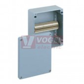 ALR 2023-L skříňka hliníková, 200x230x110mm, IP66, RAL7001  prázdná s lištou NS 35