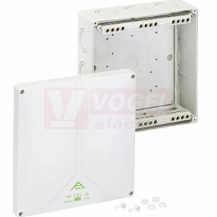 Abox-i 350-35² rozbočovací krabice se svorkovnicí 5P, 35mm2, (4x10²/4x16²/4x25²/4x35²), IP65, IK08, rozměr 250x250x115mm (49043501)