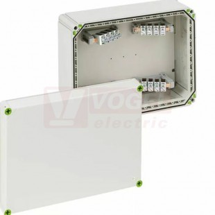 Abox-i 700-70²/4 rozbočovací krabice se svorkovnicí 4P, 70²mm (16-70²) rozměr 440x320x179mm, IP65, IK08 (49047001)