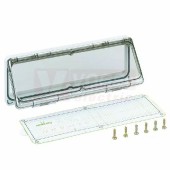 KF 12 vyklápěcí okénko IP65, 228x80x24,2mm, pro max. 12 modulů