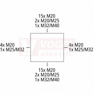 AKL 1-g  skříň plastová 300x150x132mm, IP65, bočnice s prolisy, polystyrol, plné víko, RAL7035