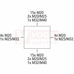 AKL 1-g  skříň plastová 300x150x132mm, IP65, bočnice s prolisy, polystyrol, plné víko, RAL7035