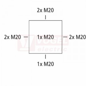 Abox 025 SB-L rozbočovací krabice prázdná, šedá-červené víko, 80x80x52mm, IP65, IK07, pro označení proudových obvodů bezpečnostního osvětlení (80270701)