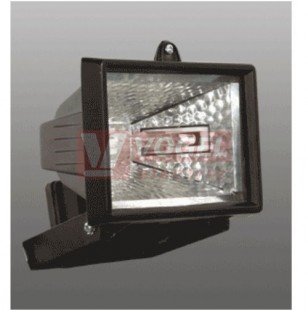 Svítidlo 1x 150W B-5 černý    IP44 halogenový reflektor, montáž na zeď