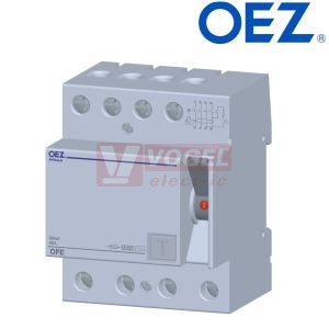 Chránič 3P+N  25A    30mA OFE-25-4-030AC (6kA) typ AC Minia