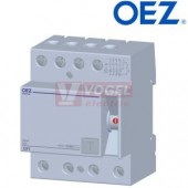 Chránič 3P+N 125A 300mA, OFI-125-4-300A (10kA) typ A (AC i DC proud) Minia
