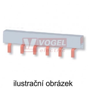 S1L-1000-10 Propojovací lišta 1pól. provedení, průřez 10 mm2, rozteč 17,8 mm, počet vývodů 57, kolíky (37373)