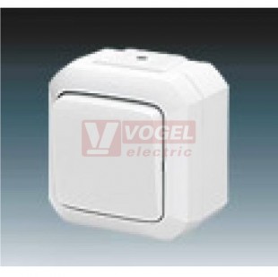 Spínač IP54 6    3558N-C06540 B přepínač střídavý pro průběžnou montáž, řaz 6, IP54, bílý, Variant+