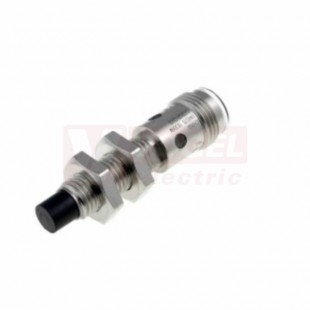 E2A-S08KN04-M1-B1 snímač indukční M8, nerez, nestíněný, Sn=4mm, konektor M12/3pin, PNP/NO, délka těla 43mm, 12-24VDC
