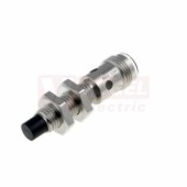 E2A-S08KN04-M1-B1 snímač indukční M8, nerez, nestíněný, Sn=4mm, konektor M12/3pin, PNP/NO, délka těla 43mm, 12-24VDC