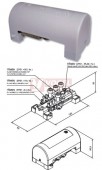 Svorkovnice ekvipotenciálová EPS 1 s krytem (2x2,5-6, 4x4-16, 4x10-95mm2, 1x zem.pásek 30x4mm)