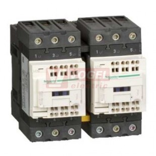 LC2D40A3W7  Stykač reverzační Everlink 3P 40A AC-3, 277V AC 50/60Hz, pom.kont. 1Z+1V, pružin.svorky