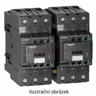 LC2D40AED   Stykač reverzační Everlink 3P 40A AC-3,  48V DC, pom.kont. 1Z+1V