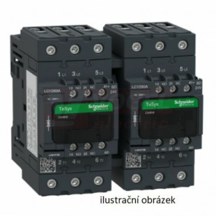 LC2D50AJD   Stykač reverzační Everlink 3P 50A AC-3,  12V DC, pom.kont. 1Z+1V