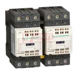 LC2D65A3T7  Stykač reverzační Everlink 3P 65A AC-3, 480V AC 50/60Hz, pom.kont. 1Z+1V, pružin.svorky