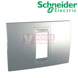 MGU410130 Unica Allegro - Krycí rámeček jednomodulový, Aluminium