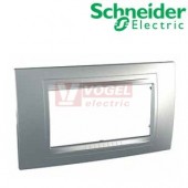 MGU410430 Unica Allegro - Krycí rámeček čtyřmodulový, Aluminium