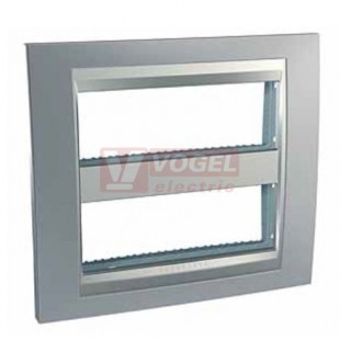 MGU49426038 Krycí rámeček 2x6 moduly, Cromo mat/alu (UNICA System), VÝROBA UKONČENA