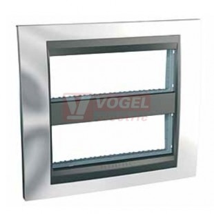 MGU49426210 Krycí rámeček 2x6 moduly, Cromo/grafit (UNICA System)