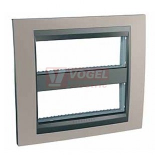MGU49426239 Krycí rámeček 2x6 moduly, Nickel/grafit (UNICA System), VÝROBA UKONČENA