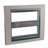 MGU49426239 Krycí rámeček 2x6 moduly, Nickel/grafit (UNICA System), VÝROBA UKONČENA