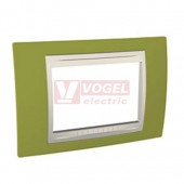 MGU6103566 Krycí rámeček 3-modulový, Allegro, Pistacio/marfil, VÝROBA UKONČENA