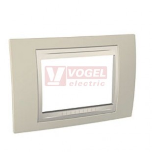 MGU6103567 Krycí rámeček 3-modulový, Allegro, Arena/marfil, VÝROBA UKONČENA