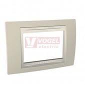 MGU6103567 Krycí rámeček 3-modulový, Allegro, Arena/marfil, VÝROBA UKONČENA