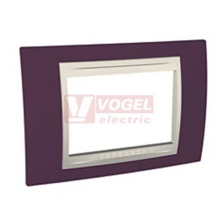 MGU6103572 Unica Allegro - Krycí rámeček trojmodulový, Garnet/Marfil