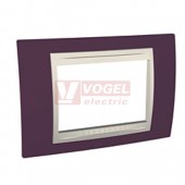 MGU6103572 Unica Allegro - Krycí rámeček trojmodulový, Garnet/Marfil