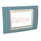 MGU6103573 Unica Allegro - Krycí rámeček trojmodulový, Manganese/Marfil