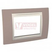 MGU6103574 Unica Allegro - Krycí rámeček trojmodulový, Mink/Marfil