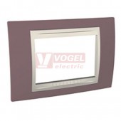 MGU6103576 Unica Allegro - Krycí rámeček trojmodulový, Mauve/Marfil