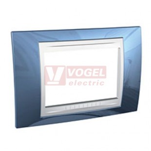 MGU6103854 Unica Allegro - Krycí rámeček trojmodulový, Glacier/Polar