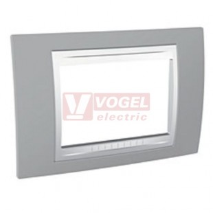MGU6103865 Unica Allegro - Krycí rámeček trojmodulový, Fog/Polar