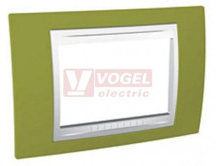 MGU6103866 Unica Allegro - Krycí rámeček trojmodulový, Pistacio/Polar