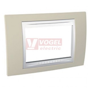 MGU6103867 Unica Allegro - Krycí rámeček trojmodulový, Arena/Polar