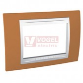 MGU6103869 Unica Allegro - Krycí rámeček trojmodulový, Orange/Polar