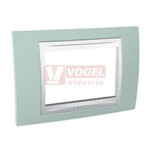 MGU6103870 Unica Allegro - Krycí rámeček trojmodulový, Aqua/Polar